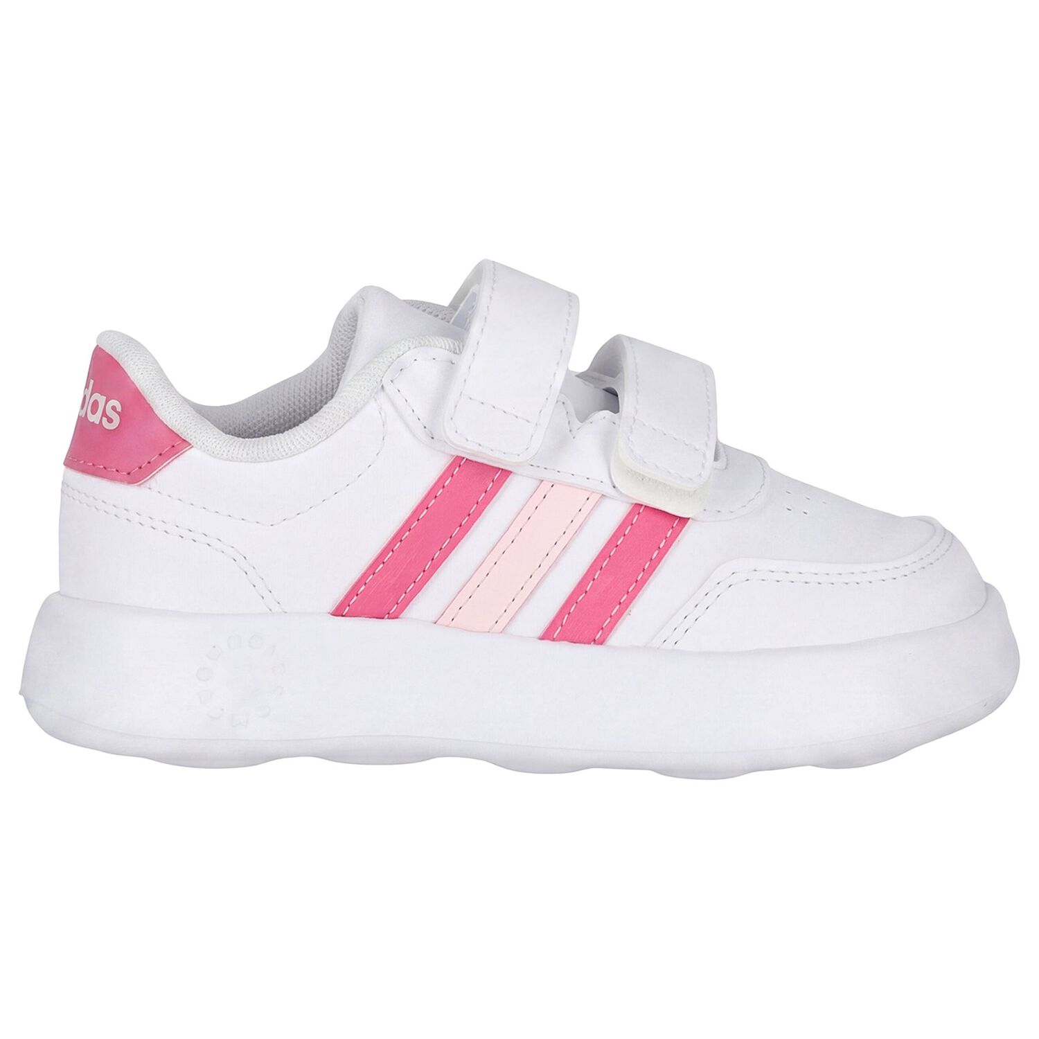 Girls White & Pink Breaknet 3.0 Trainers, 2, hi-res