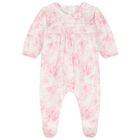 Baby Girls Pink & White Floral Babygrow Set, 1, hi-res