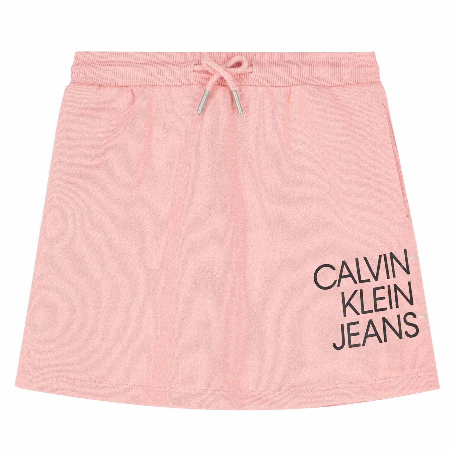 Girls Pink Organic Cotton Logo SKirt, 1, hi-res