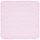 Baby Girls White & Pink Old English Roses Blanket, 1, hi-res