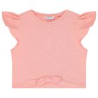 Girls Pink Zigzag Shorts Set, 1, hi-res