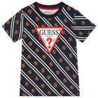 Boys Navy Blue Logo T-Shirt, 4, hi-res