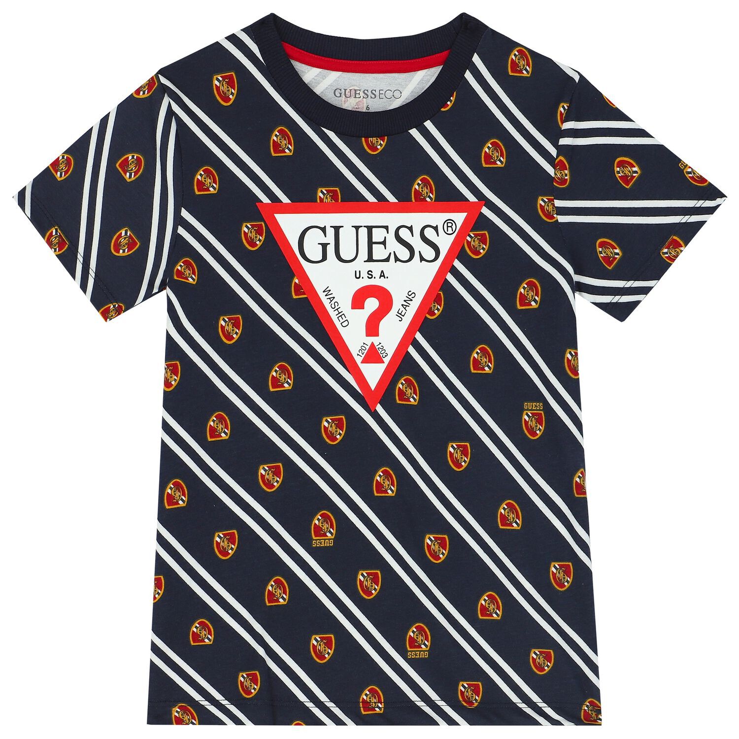 Boys Navy Blue Logo T-Shirt, 4, hi-res image number null