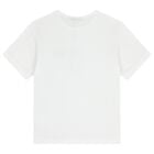 Boys White Logo T-Shirt, 1, hi-res