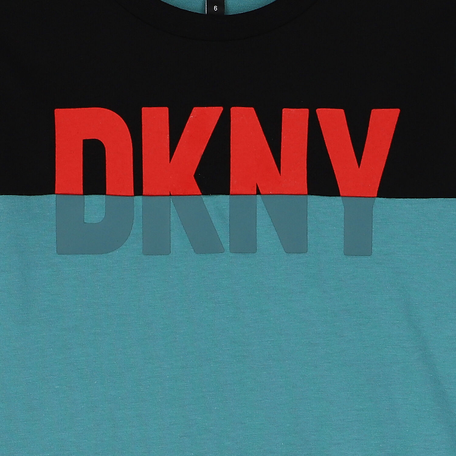 توب أولاد بأكمام بالشعار باللون الازرق والاسود, 1, hi-res image number null