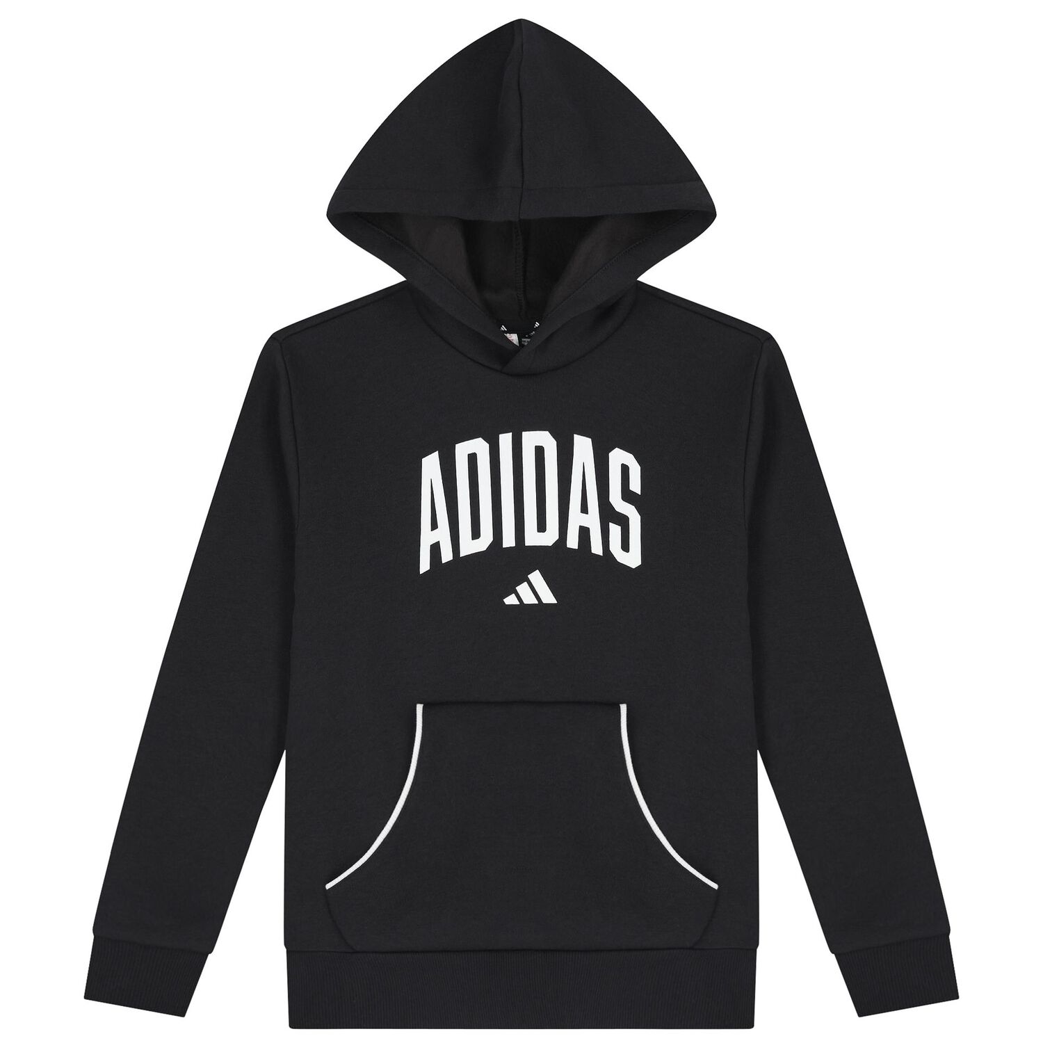 Black Logo Hooded Top, 1, hi-res