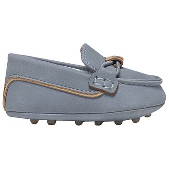 Mayoral Baby Boys Blue Suede Pre Walker Moccasins, 1 Baby Boys Blue Suede Pre Walker Moccasins