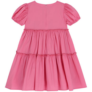 Girls Pink Tiered Dress