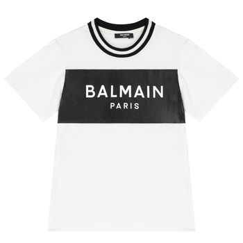 White & Black Logo T-Shirt