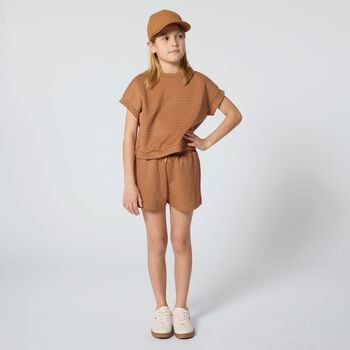 Girls Brown Logo Shorts