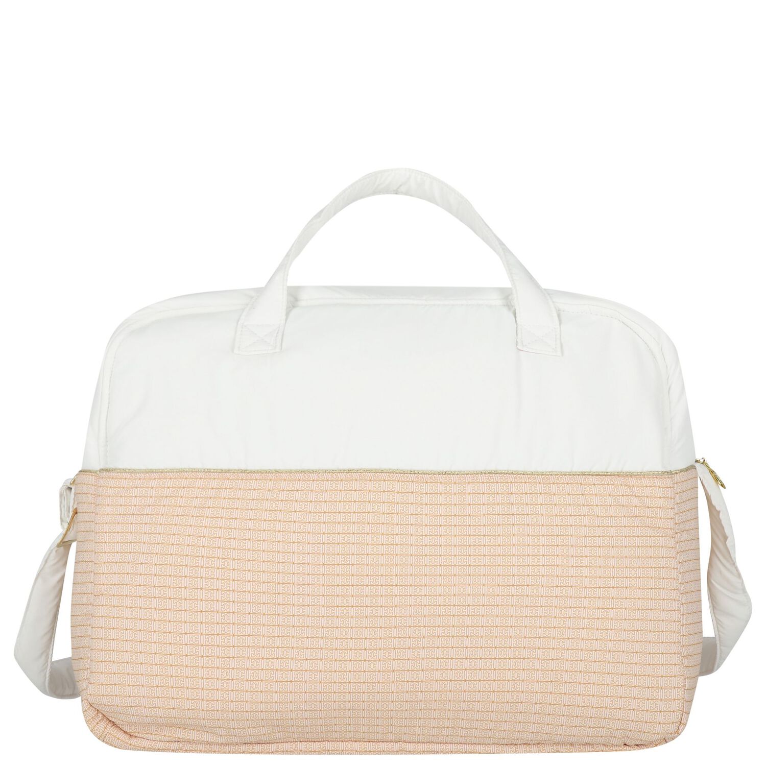 White & Pink Logo Baby Changing Bag ( 42cm ), 2, hi-res