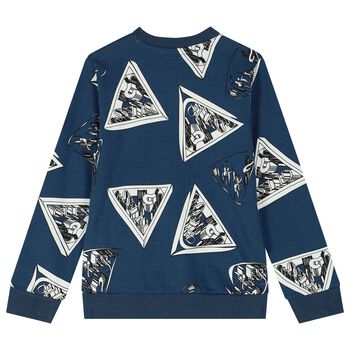 Boys Blue Logo Sweatshirt