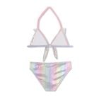 Girls Iridescent Rainbow Bikini, 1, hi-res