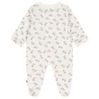 Ivory & Beige Teddy Bear Logo Babygrow, 1, hi-res