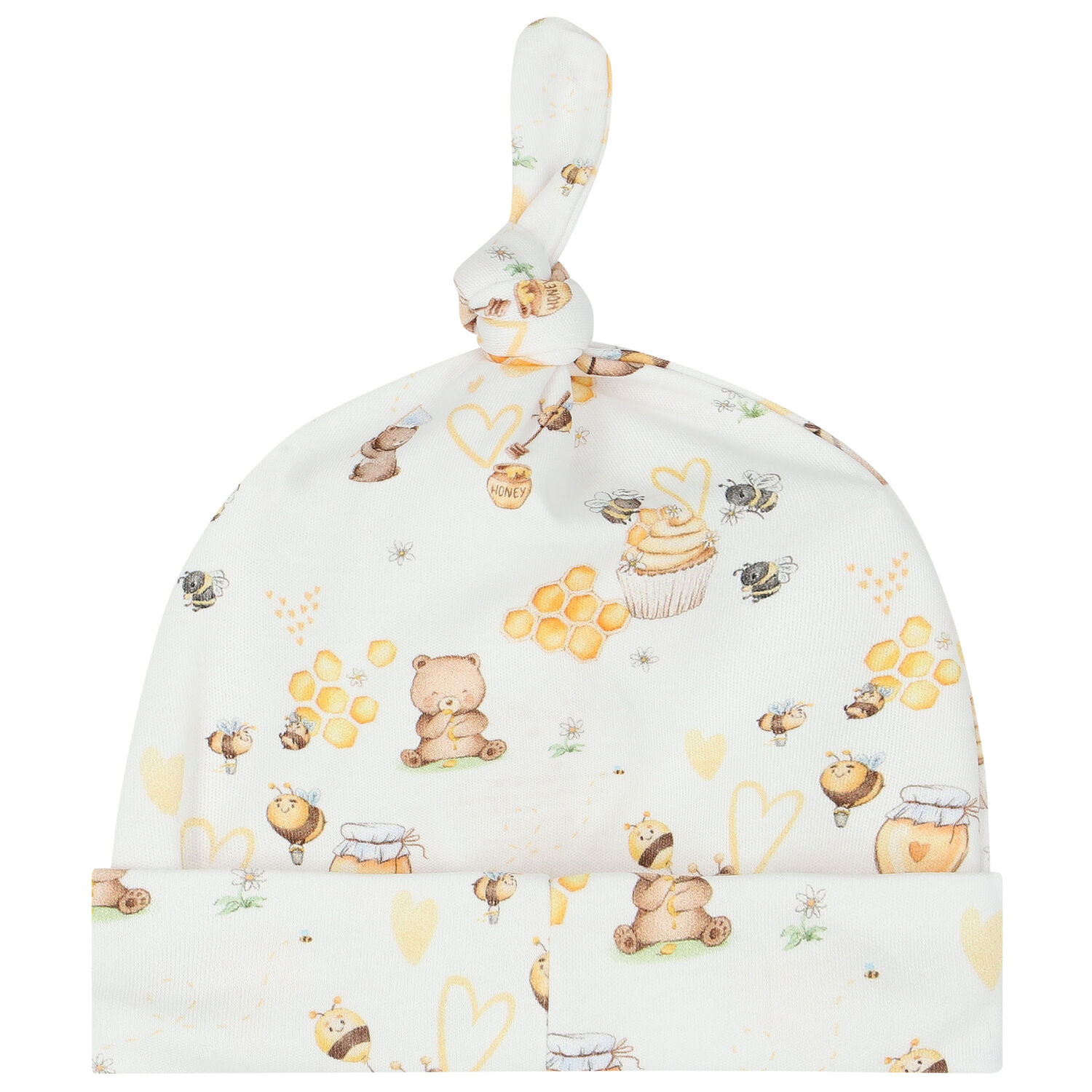 طقم أفرول بطبعة باللون الأبيض والأصفر, 1, hi-res