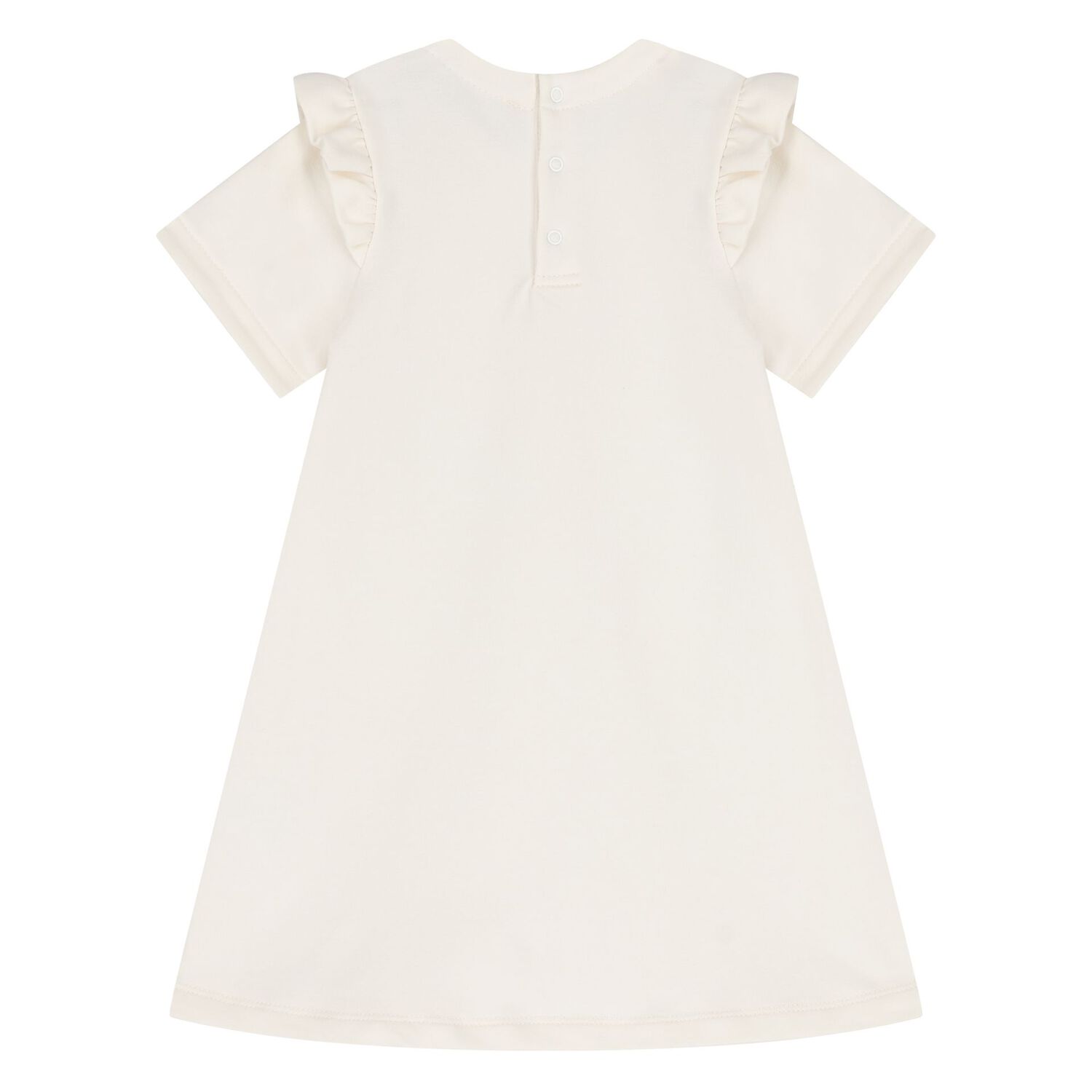 Younger Girls Ivory Logo Bag Dress, 1, hi-res image number null