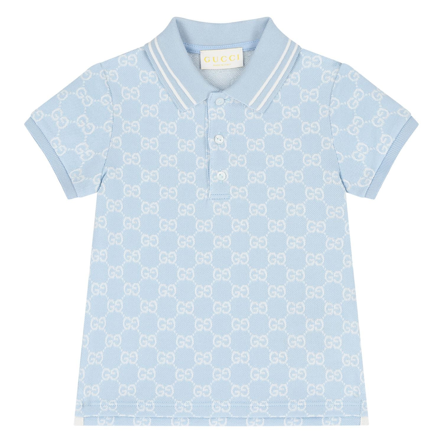 Younger Boys Blue GG logo Polo Shirt, 2, hi-res