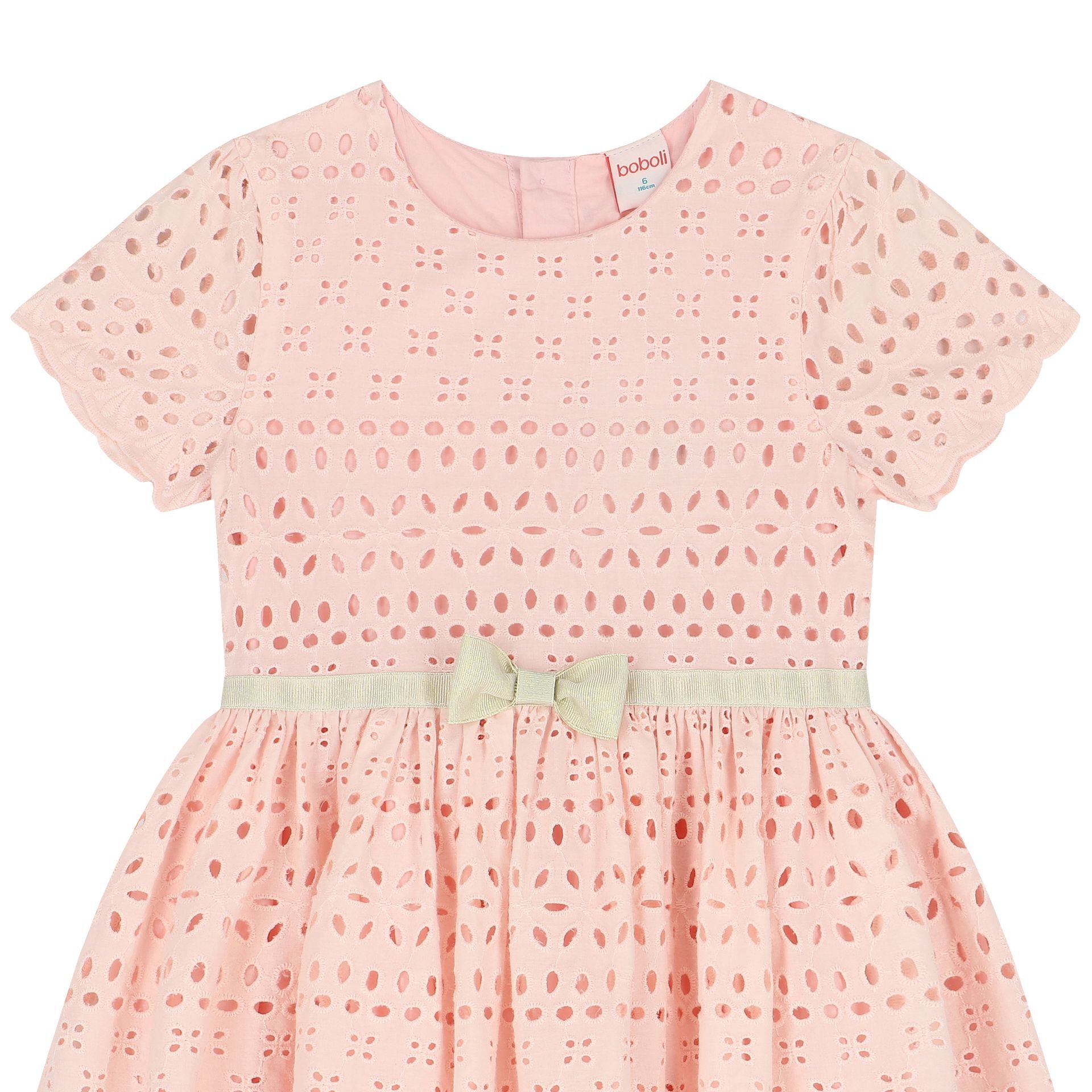 Patachou borderie anglaise short set - Pink