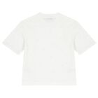 Girls White Logo T-Shirt, 2, hi-res