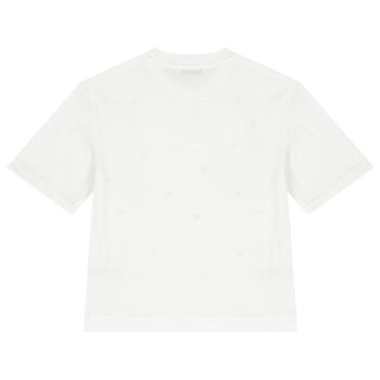 Girls White Logo T-Shirt