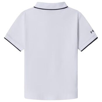 قميص بولو باللونين الابيض و الكحلي للاولاد