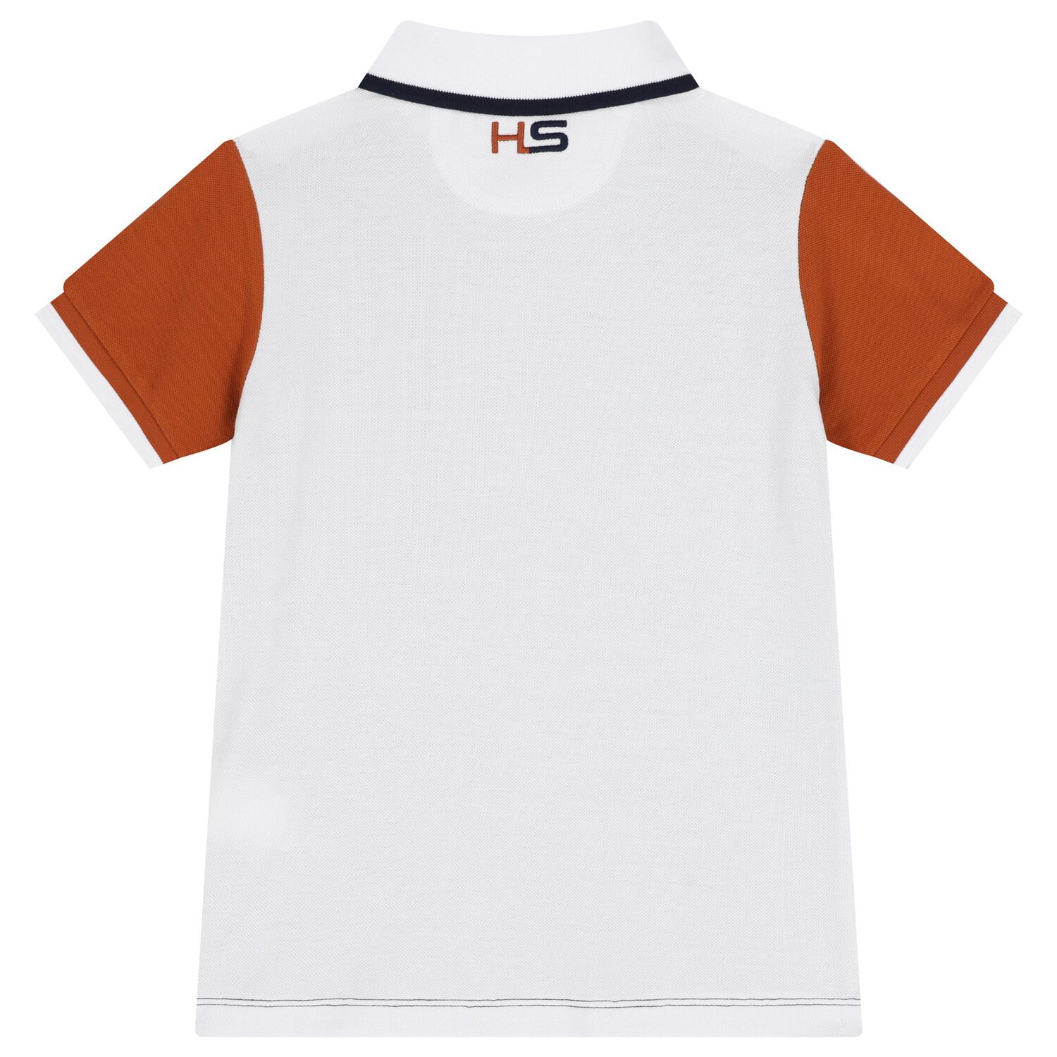 Boys Navy Blue & White Polo Shirt, 1, hi-res