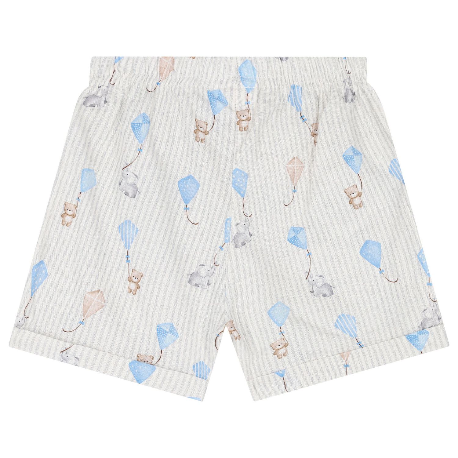 Baby Boys Blue Kite Shorts Set, 1, hi-res image number null
