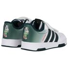 Boys White & Green Logo Trainers, 1, hi-res