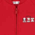 Younger Boys Red, Grey & Beige Puppy Tracksuit Set ( 3 Piece ), 1, hi-res