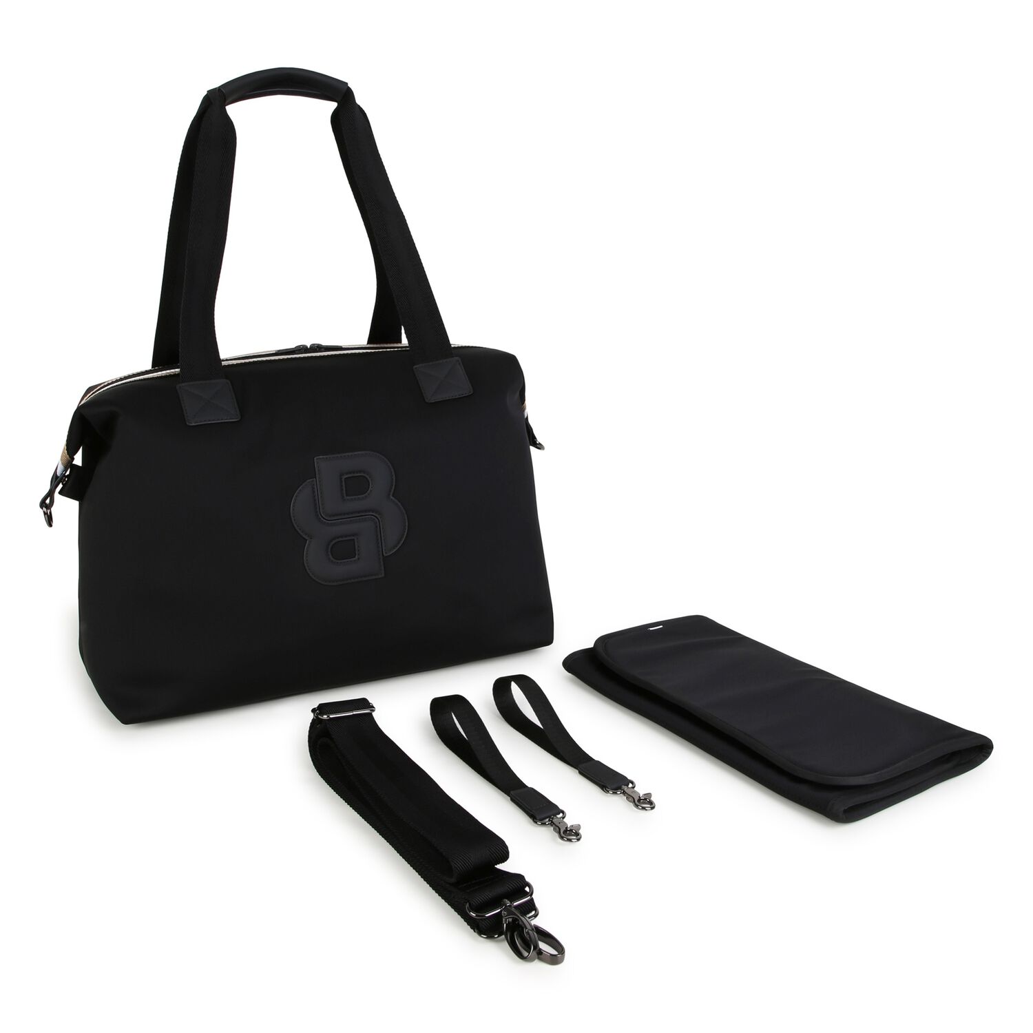 Black Logo Changing Bag ( 40CM ), 1, hi-res