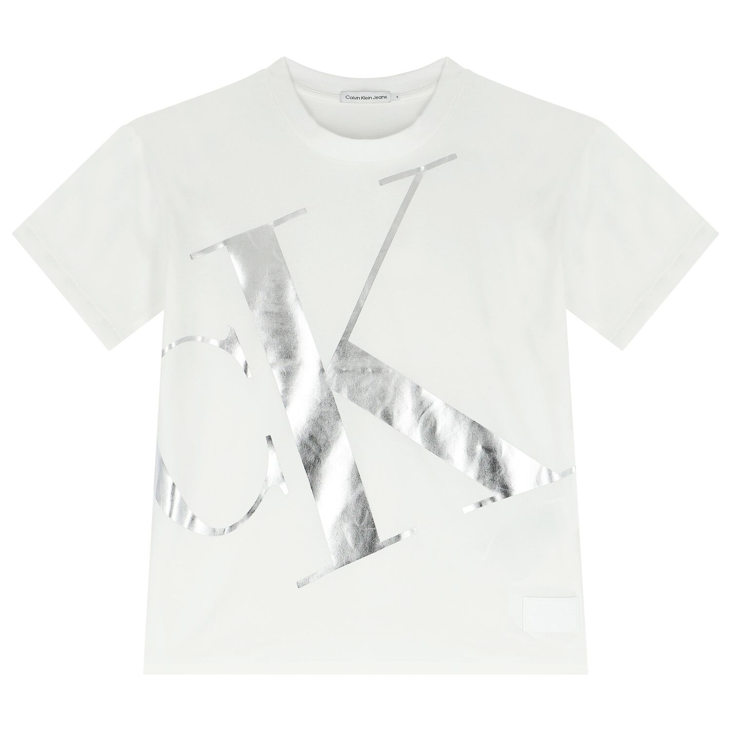 Boys White Logo T-Shirt, 1, hi-res