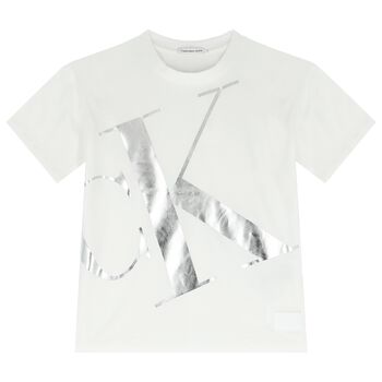Boys White Logo T-Shirt