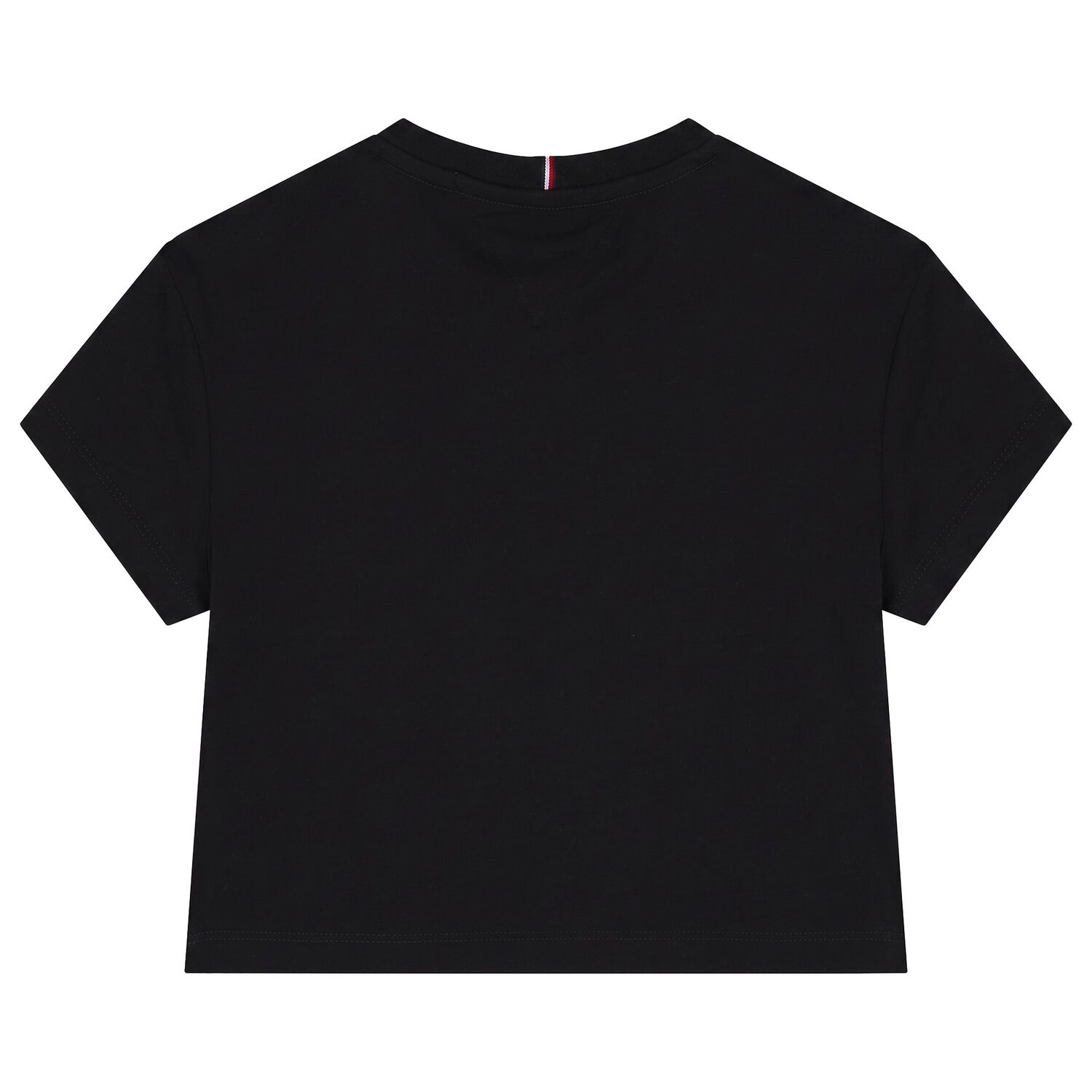 Girls Black Logo T-Shirt, 3, hi-res