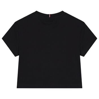 Girls Black Logo T-Shirt