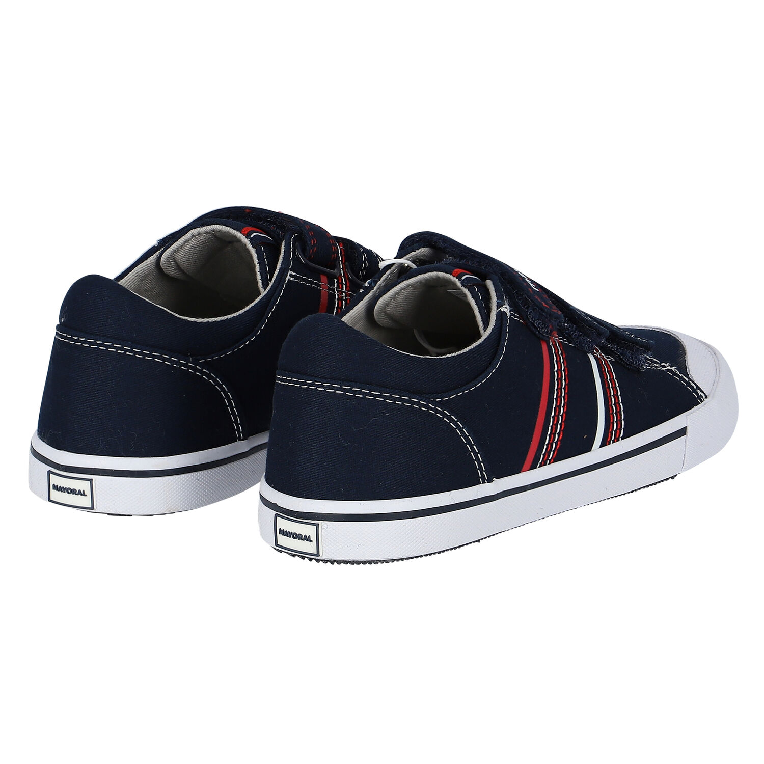 Boys Navy Logo Trainers, 1, hi-res image number null