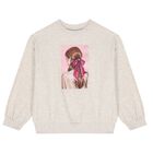 Girls Beige & Burgundy Leggings Set, 1, hi-res