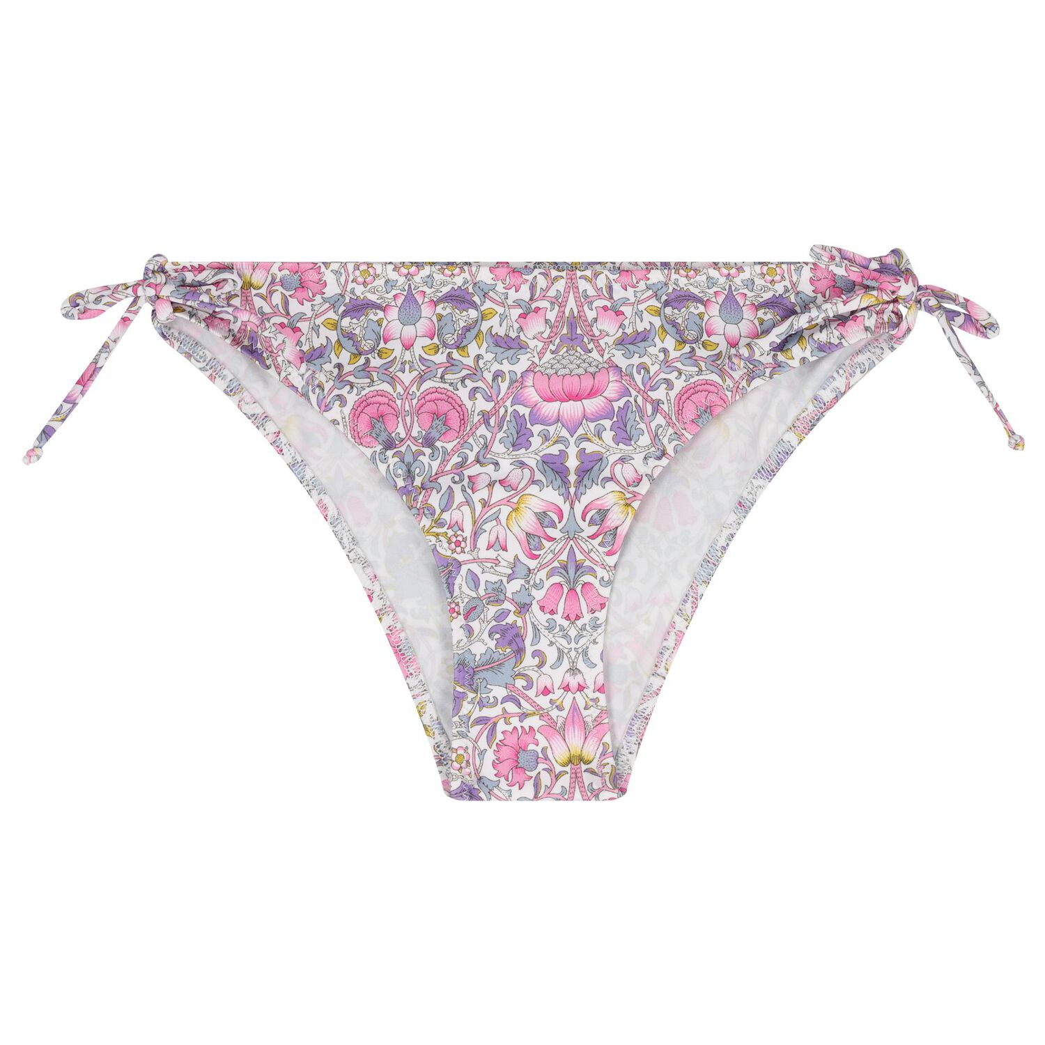 بيكيني للبنات مزين بالزهور باللونين البنفسجي والوردي, 1, hi-res