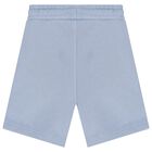Boys Blue Logo Shorts, 1, hi-res