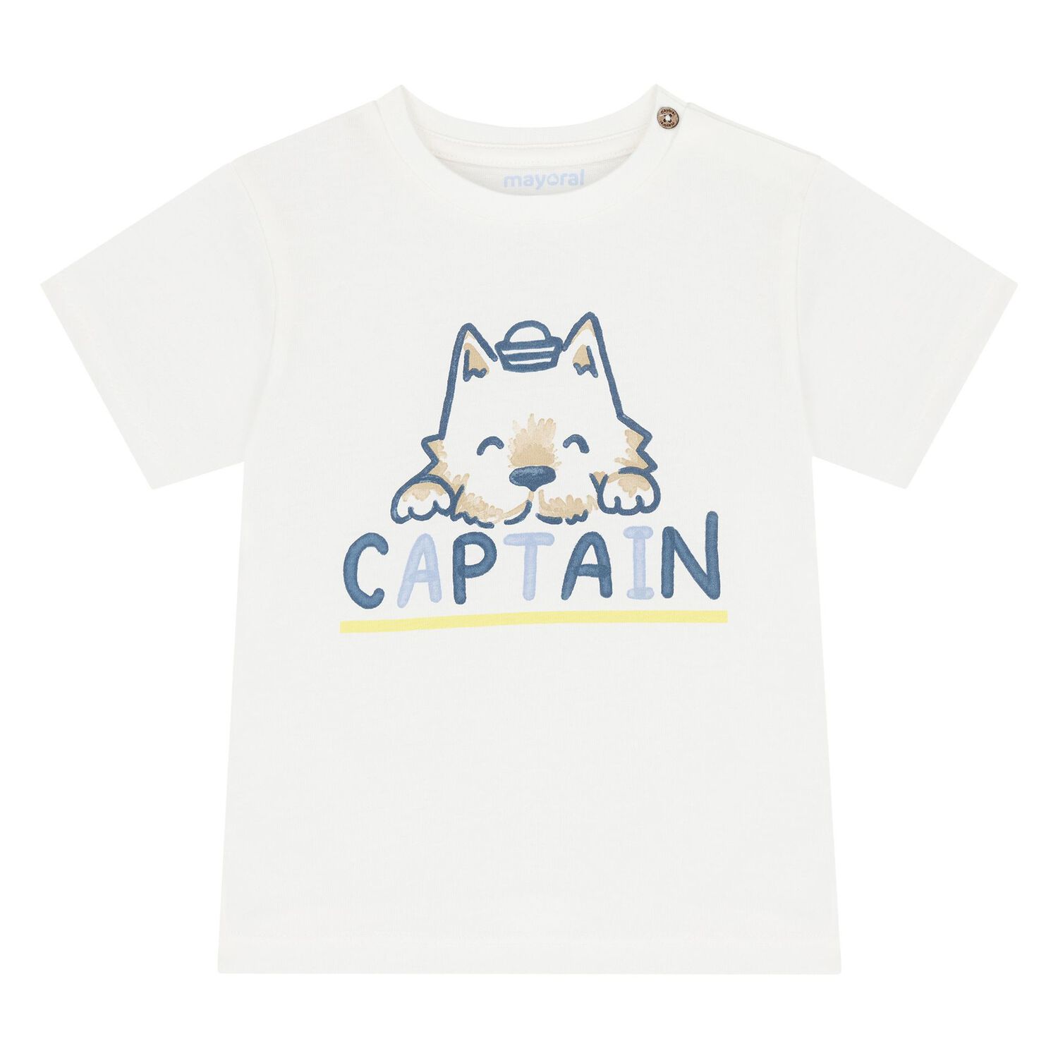 Younger Boys White & Blue Shorts Set, 1, hi-res image number null