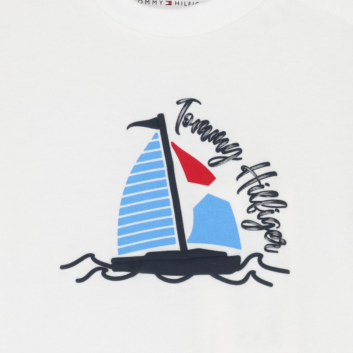 Younger White Sailboat Logo T-Shirt, 1, hi-res