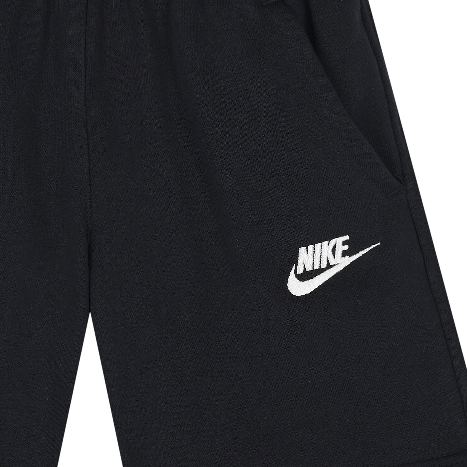 Boys Black Logo Shorts , 1, hi-res