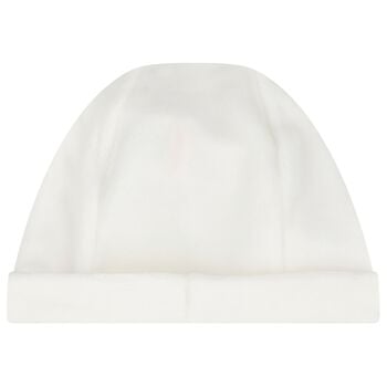 Ivory Teddy Bear Baby Hat