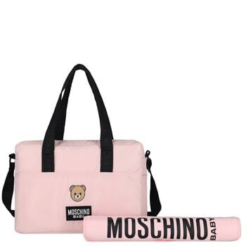 Pink Teddy Bear Baby Changing Bag