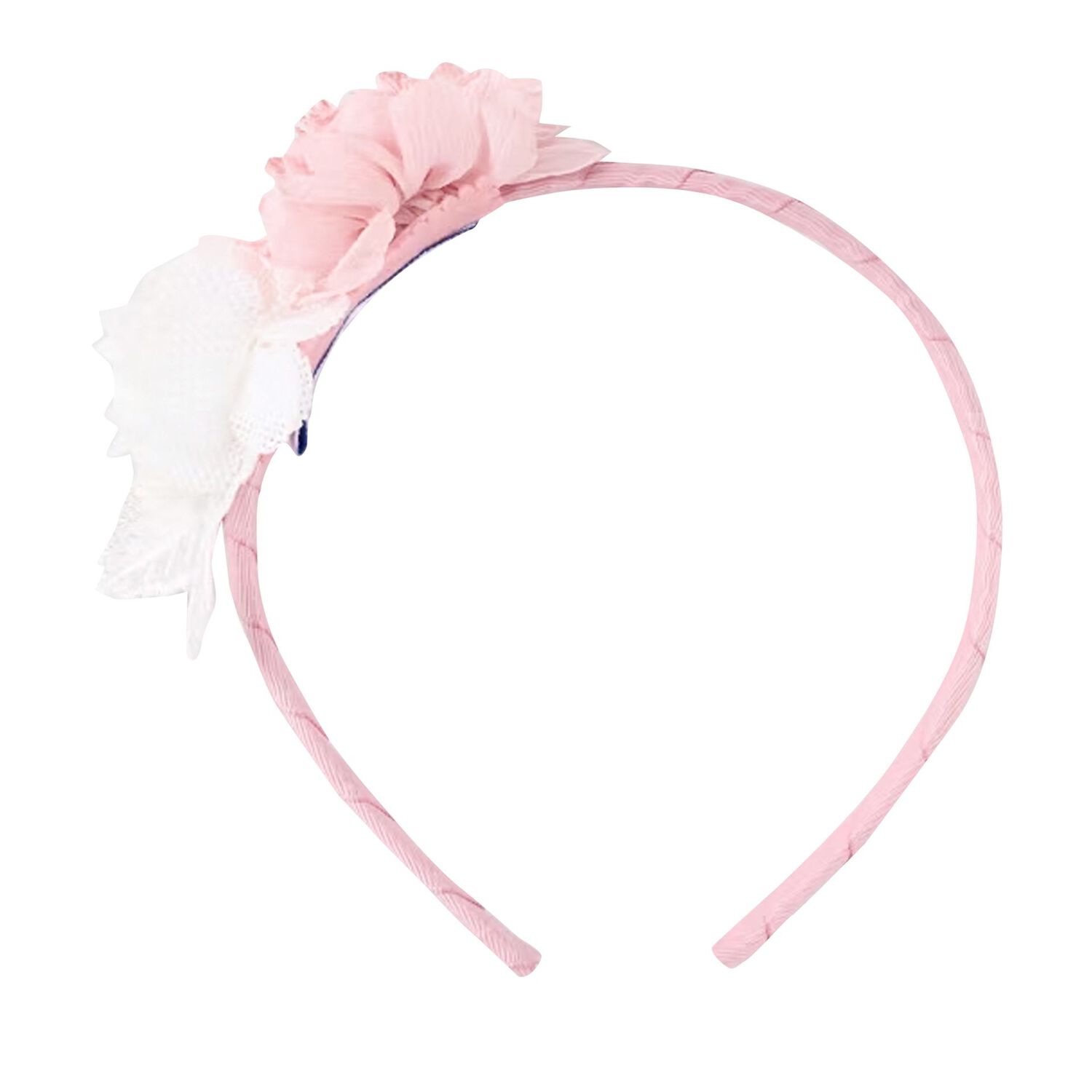 Younger Girls Pink & White Floral Headband, 1, hi-res image number null