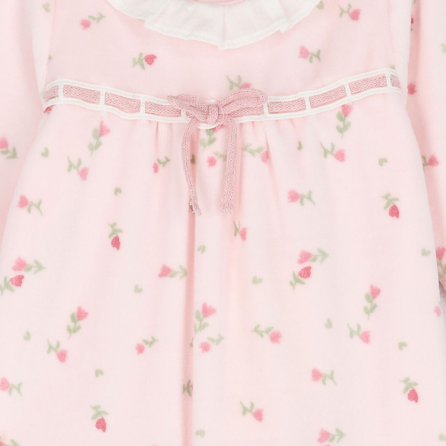 Baby Girls Pink Floral Babygrows ( 2-Pack ), 2, hi-res