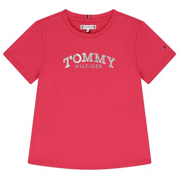 Girls Pink Logo T-Shirt