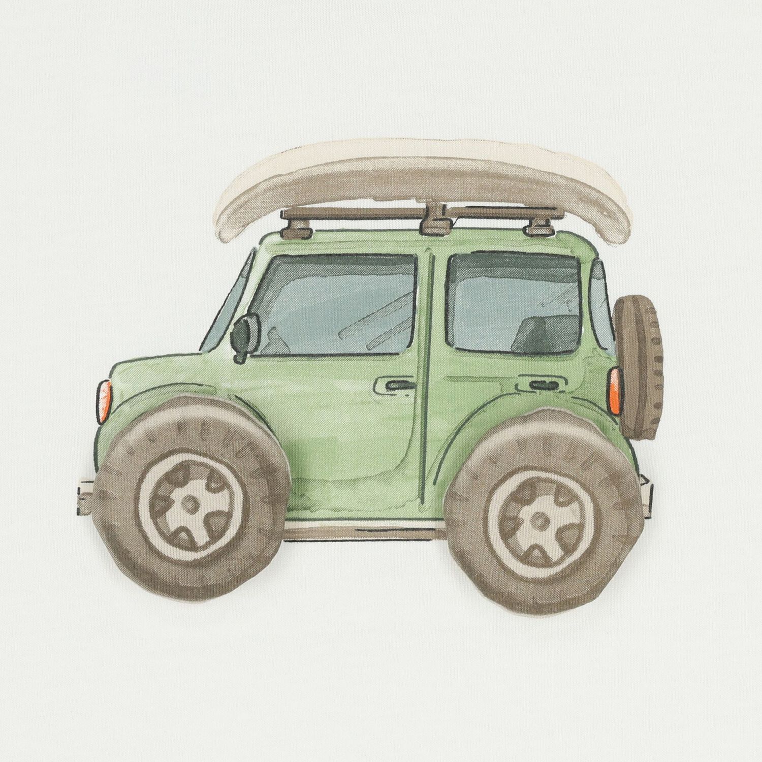 Younger Boys White Vehicle T-Shirt, 1, hi-res