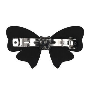 Girls Silver Diamante Bow Hairclip  