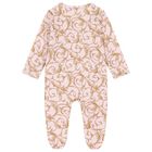 Baby Girls Pink & Gold Babygrow Gift Set (3 Piece), 2, hi-res