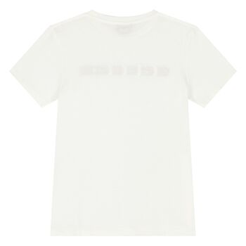 White Cotton Logo T-Shirt